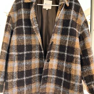 Madewell Shacket plaid size Large Petite
